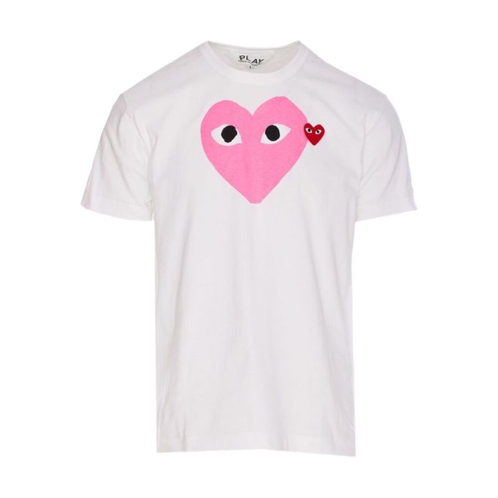 Comme Des Garçons Play Women Logo Cotton T-Shirt